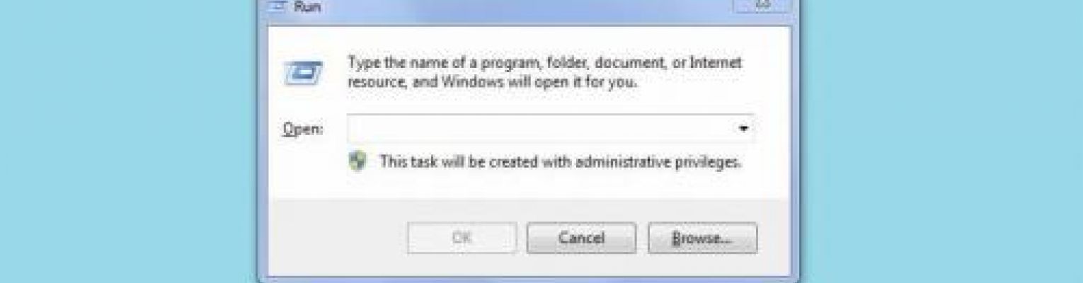 Screenshot of the Windows Run dialog box